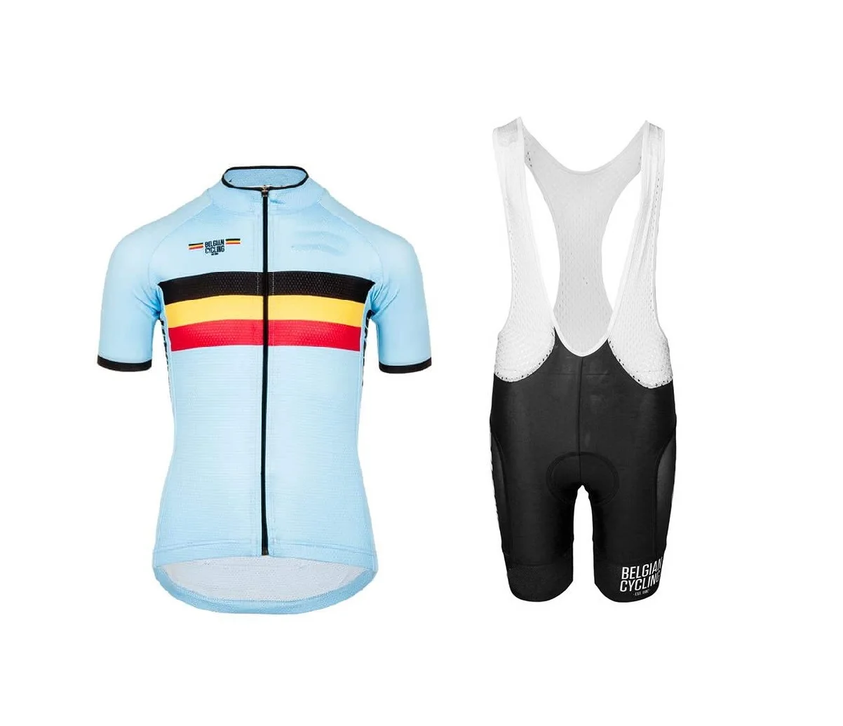 

2021 BELGIUM NATIONAL TEAM SHORT SLEEVE CYCLING JERSEY SUMMER CYCLING WEAR ROPA CICLISMO+BIB SHORTS WITH POWER BAND