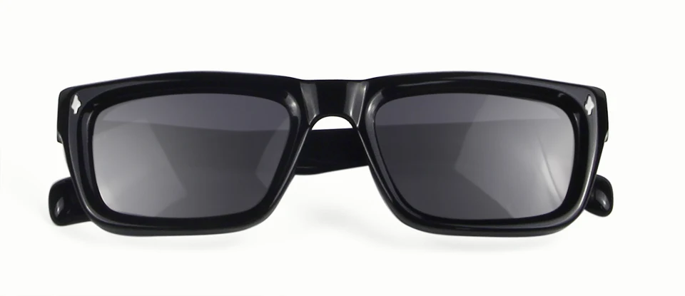 Hochwertige Dicke Acetat-Sonnenbrille für Herren, Marken-Designer, Nietenverzierte Quadratische Sonnenbrille für Damen, Übergroße UV400-Schutzgläser für Männer – Detail 3