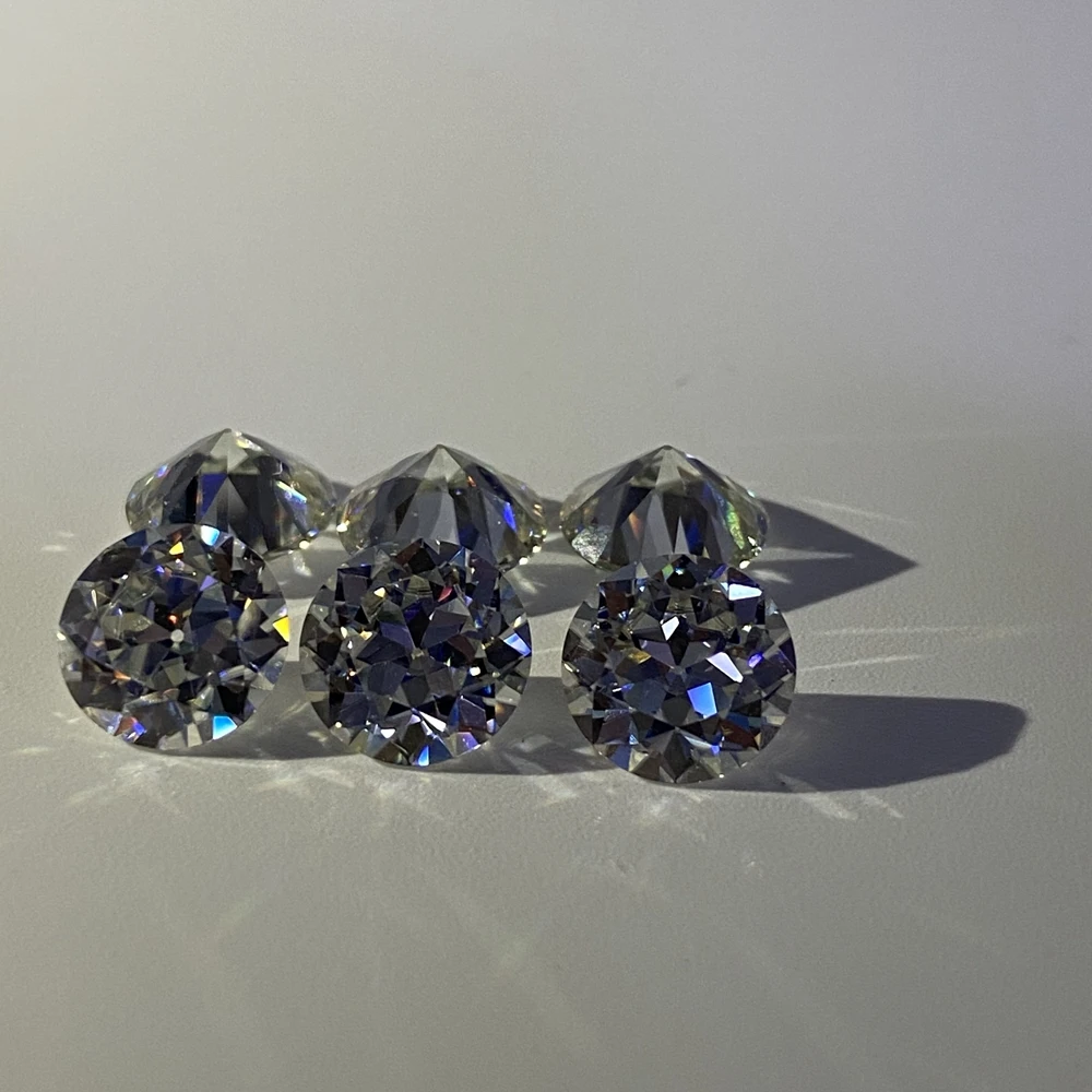 6mm-12mm Perfect Old European Cut White D VVS1 Round GRA Moissanite Diamond On Sale