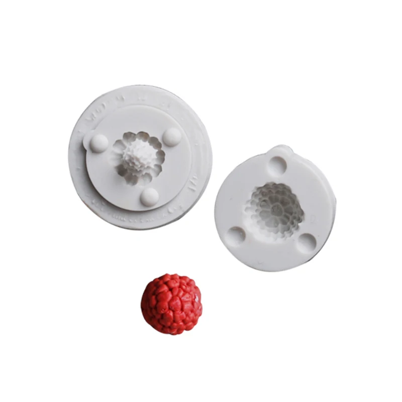 Raspberry Fruit Silicone Mold for Fondant Cake Decoration, Cupcakes, Sugarcraft, Cookies, Cards Clay Bakeware Tools