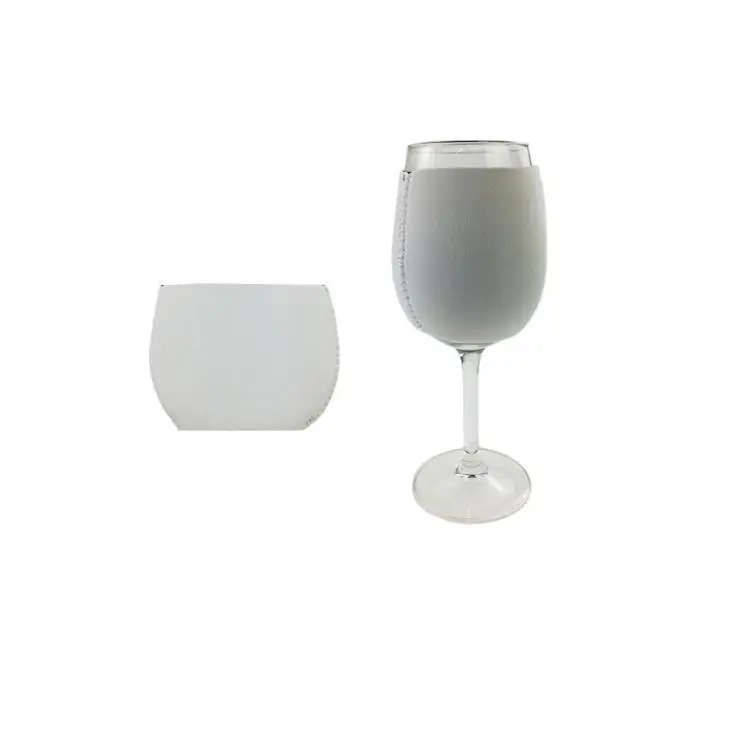 Sublimation Neoprene Red Wine Glass Cover Goblet Sleeve dye Sublimation Blanks DIY Personalized Custom Home Decoration SN3651