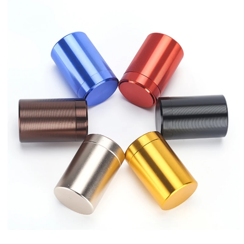 10Pcs Aluminum Titanium Alloy Pot Small Volume Cans Tight Seal Storage Jar Light Portable Tin Funeral Urn Medicine Holder Bottle