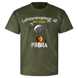 Luftsturmregiment 40 Prora DDR KSK Parachutists Willi Sanger T-Shirt. Summer Cotton Short Sleeve O-Neck Mens T Shirt New S-3XL