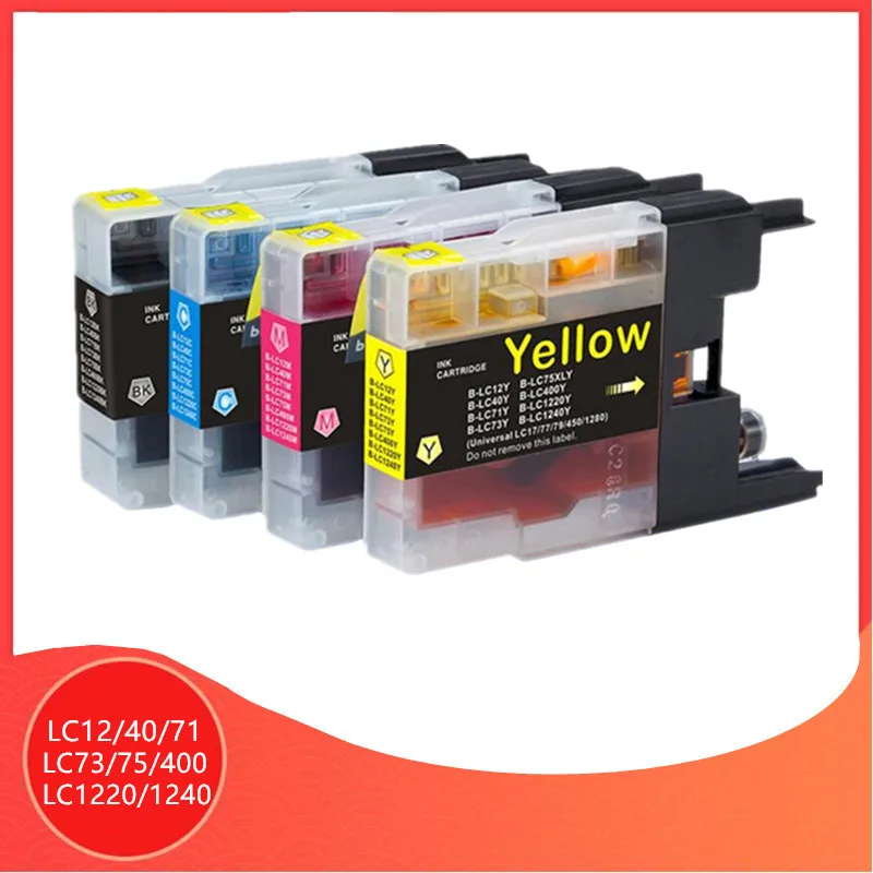 Compatible Ink Cartridge for LC12 LC40 LC71 LC73 LC75 LC400 LC1220 LC1240 For Brother Printer ink MFC-J6910CDW J6710CDW