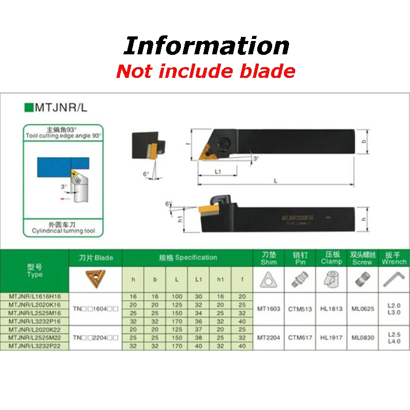Torno ferramentas titular ferramenta de torneamento externo conjunto mtjnlr1616k16 mtjnl1616k16 mtjnlr2020k16 mtjnl2020k16 mtjnr2525m16 mtjnl2525m16