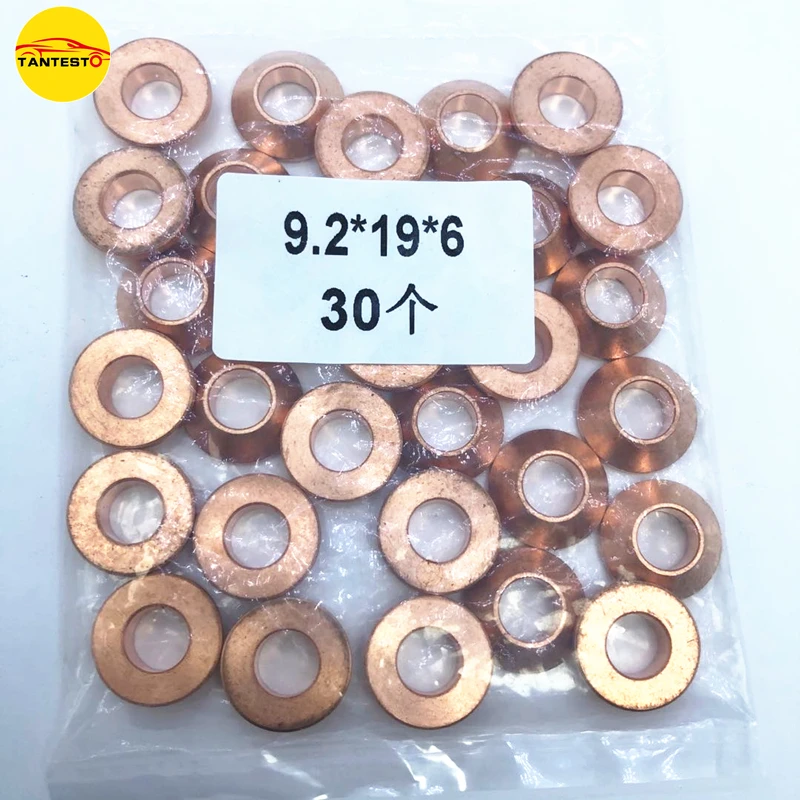 Diesel Common Rail Injector Nozzle Conical Copper Washer Gaksets 980792480 943776230 for Isuzu Excavator Digging Machine