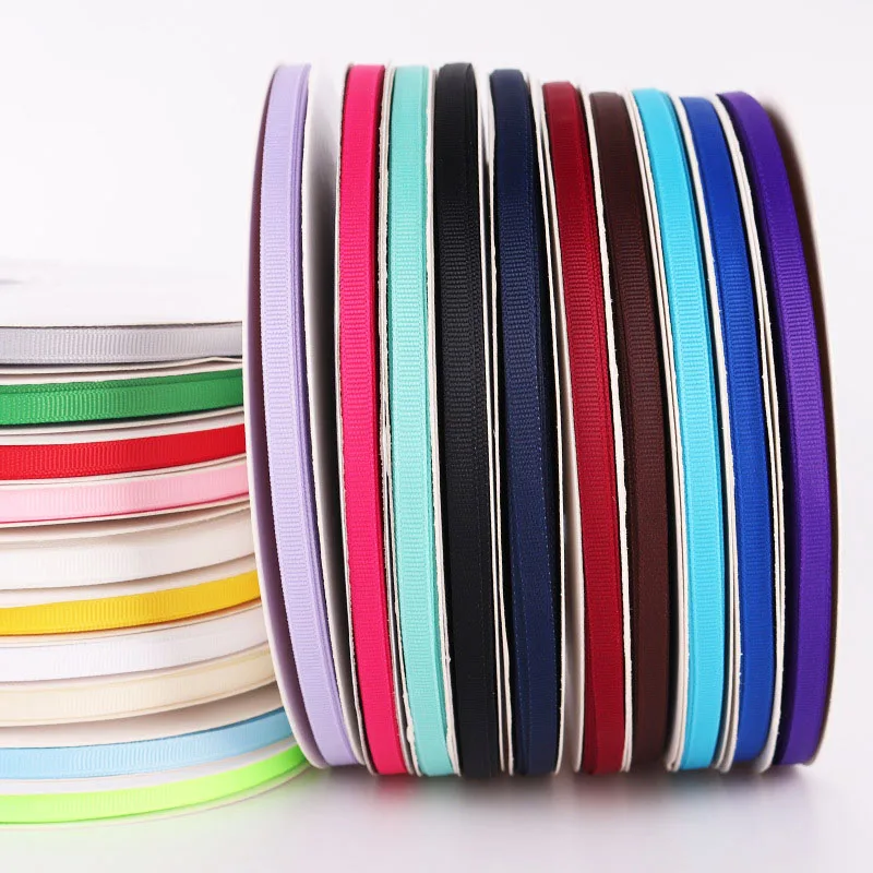 5Yards/Roll Best quality ribbon for crafts  DIY Wedding Party DIY Decoration Gift packaging accessories 6mm