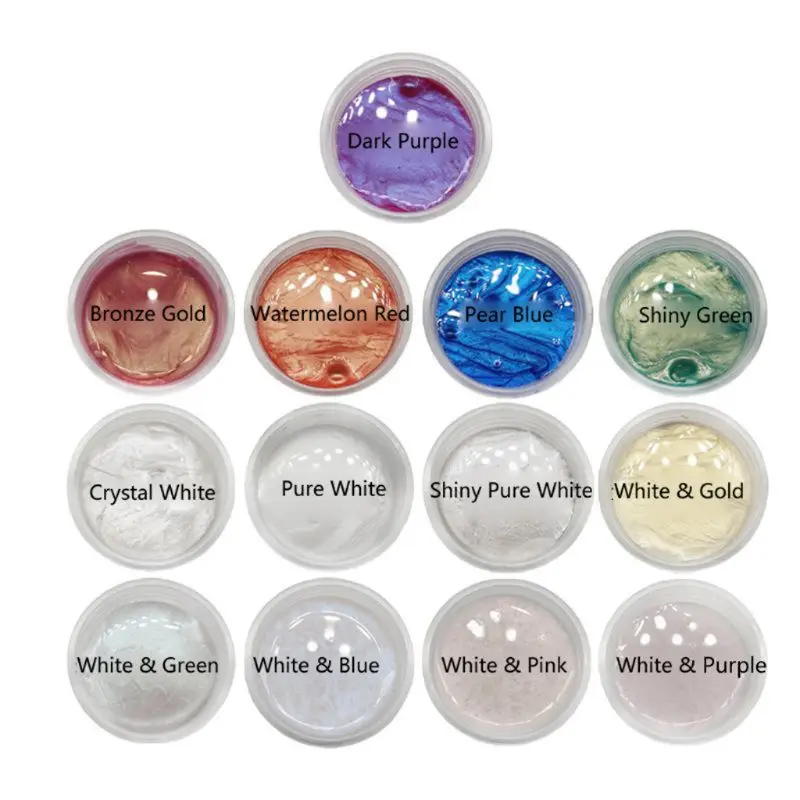 13 Colors Aurora Resin Powder Mica Pearlescent Pigments Kit Colorants Resin Dye Epoxy Resin Color Toning Jewelry Making