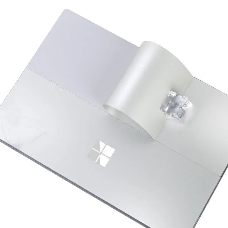 XSKN voor Microsoft Oppervlak Pro 7 Ultra Dunne Pure Silver Back Sticker Decal Skin Protector