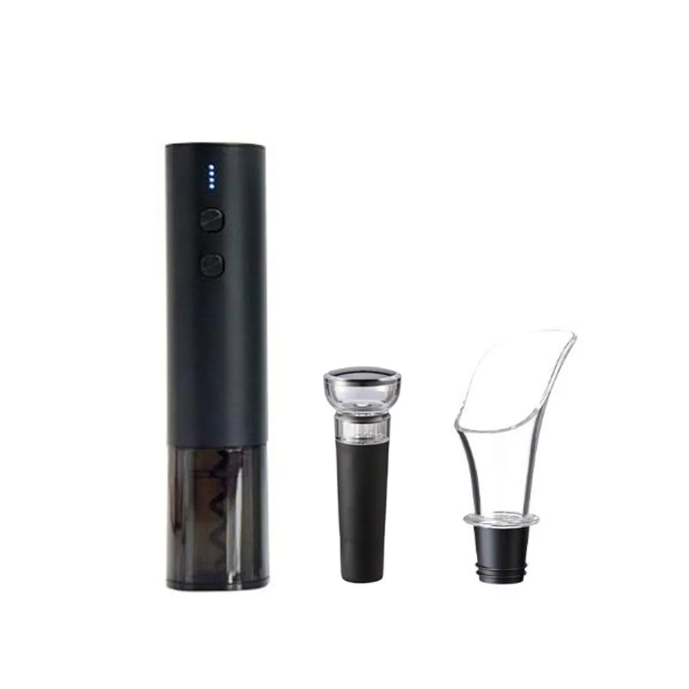 USB Rechargeable Electric Wine Opener Automatic Corkscrew Rechargeable Electric Bottle Opener Set