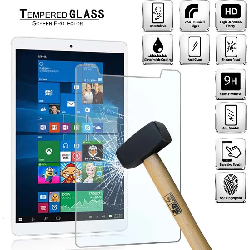 Tablet Tempered Glass Screen Protector Cover for Teclast X80 Plus Explosion-Proof Tempered Film HD Eye Protection