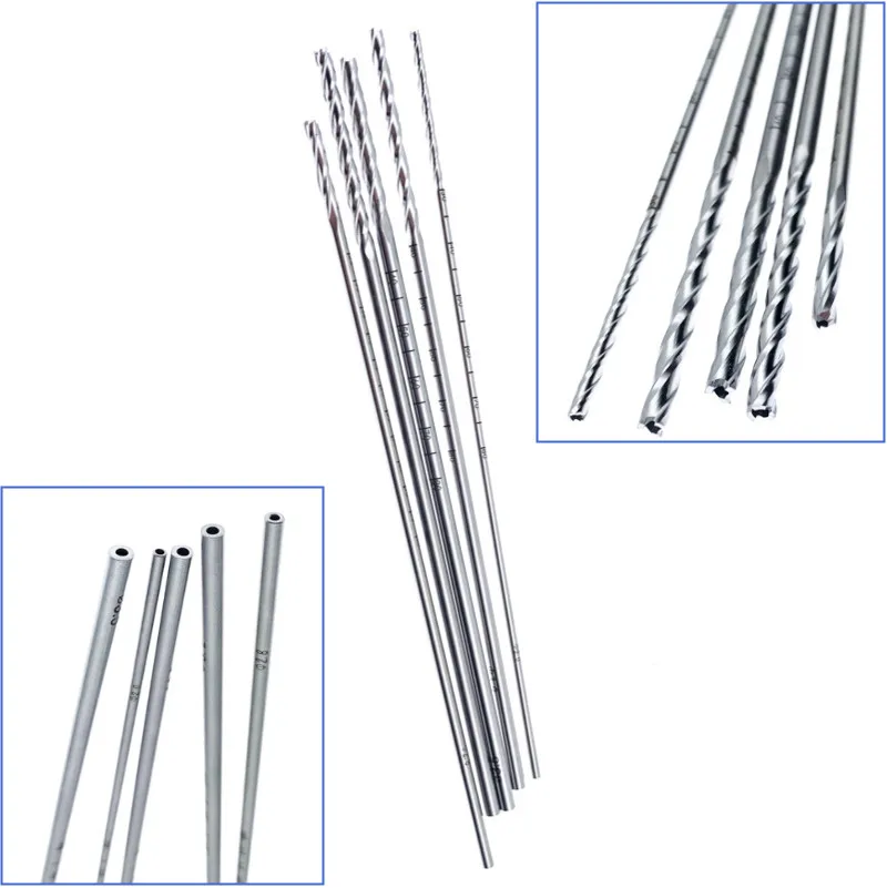 Cannulated Drill Bits Hollow Stainless steel Orthopedics Cannulated Drills Practice Instruments