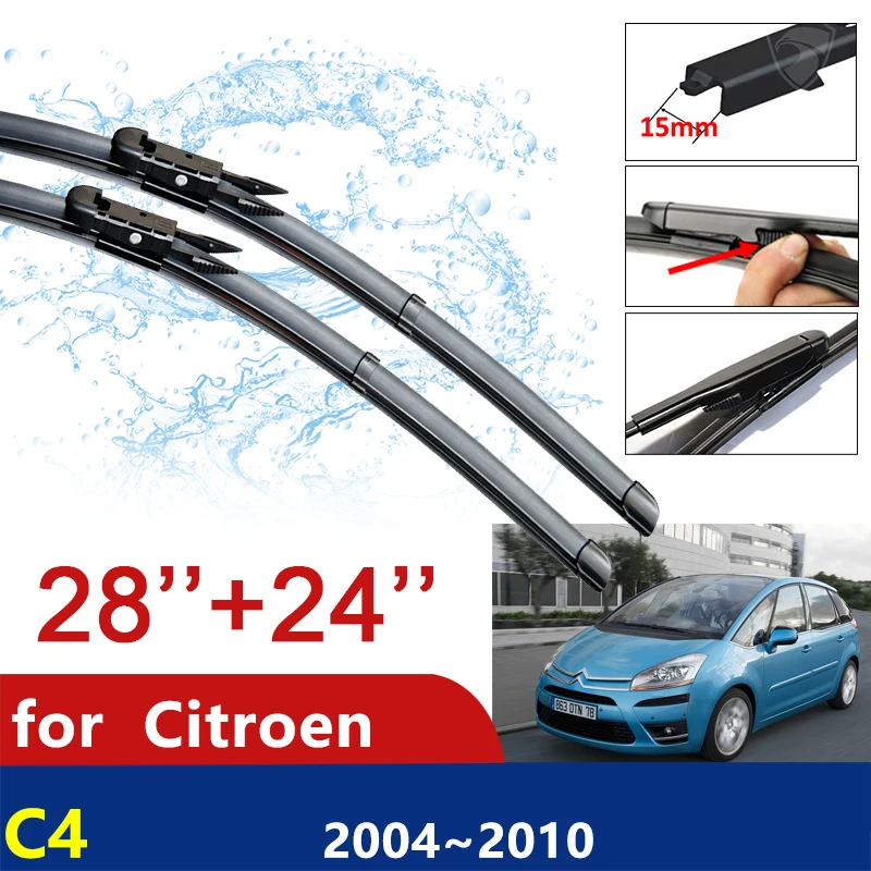 

for Citroen C4 Pallas Triomphe Quatre 2004~2010 2005 2006 2007 2008 2009 Windscreen Wipers Car Accessories Car Wiper Blades