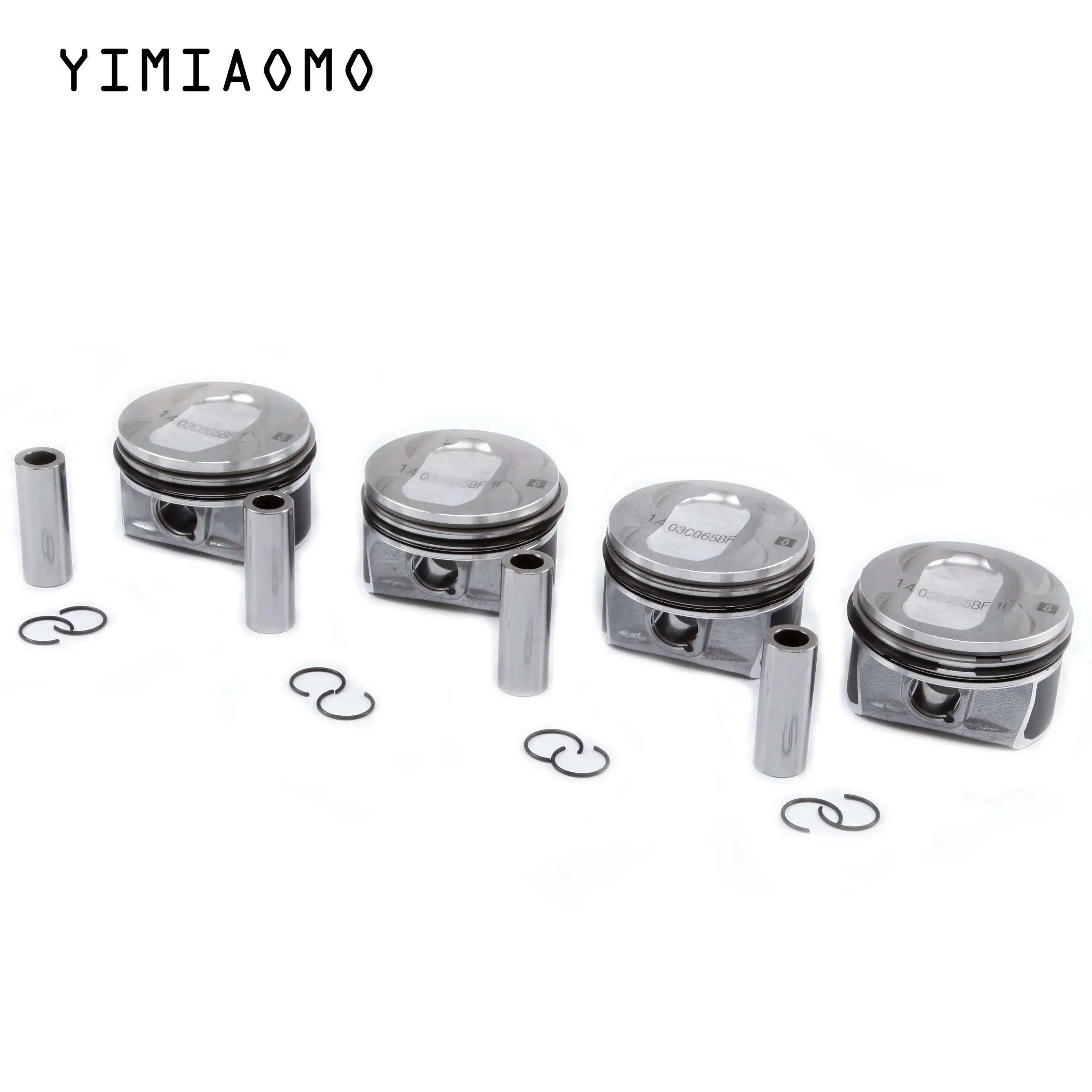 03C 107 065 CE Engine Pistons & Rings Set Oversize 77MM Pin 19MM For VW  Beetle Sharan Touran Tiguan Audi A3 Skoda Seat 1.4TSI