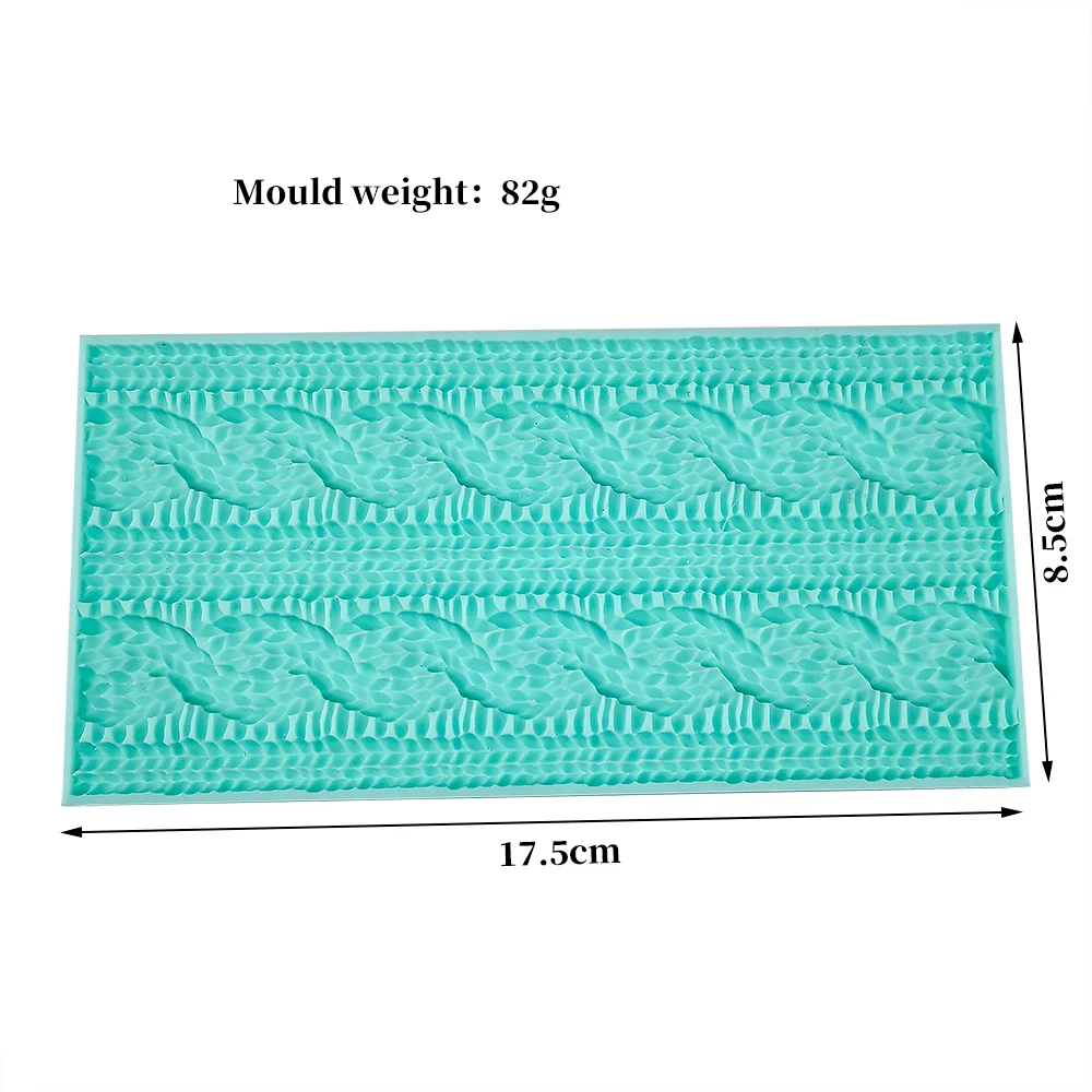 3D Lace Mat Sweater text Pattern Fondant Cake Mousse Sugarcraft Bake Silicone Mold DIY Handmade Mould Home Decoration DIY Crafts