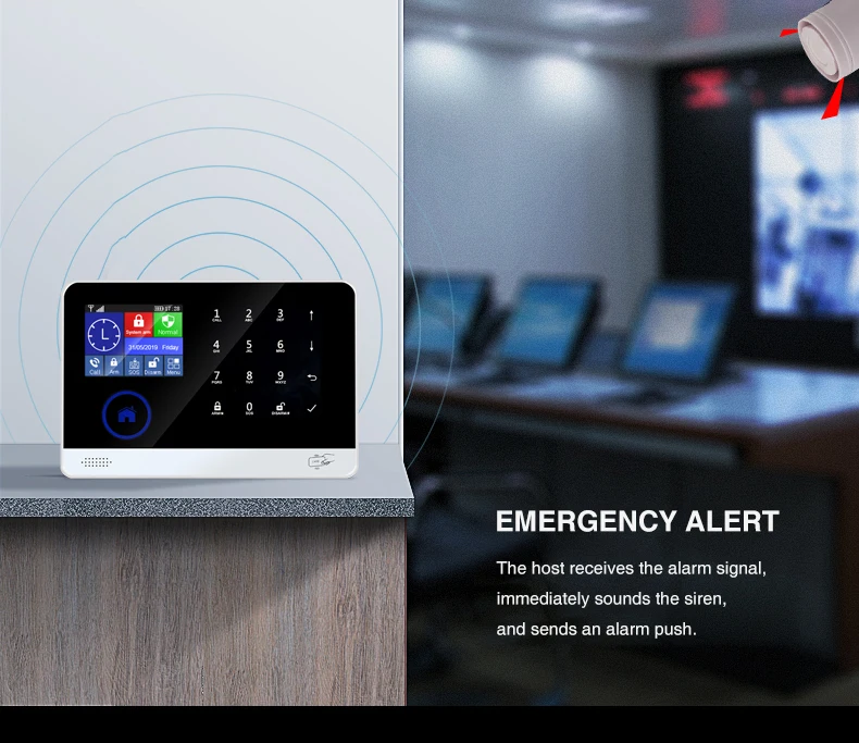 WIFI+GSM 2G Home Security Alarm System APP Remote Control