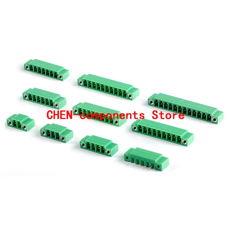 5pcs KF2EDGVM-3.81-2/3/4/5/6/7-12P/Straight pin socket with ear 3.81mm pitch terminal block