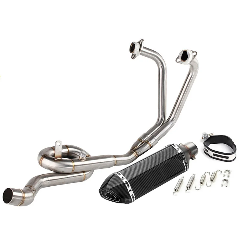 

For Yamaha YZF R3 R25 MT03 MT-03 Motorcycle Exhaust Muffler Full System Slip On Front Headers Link Pipe with Muffler Escape Moto