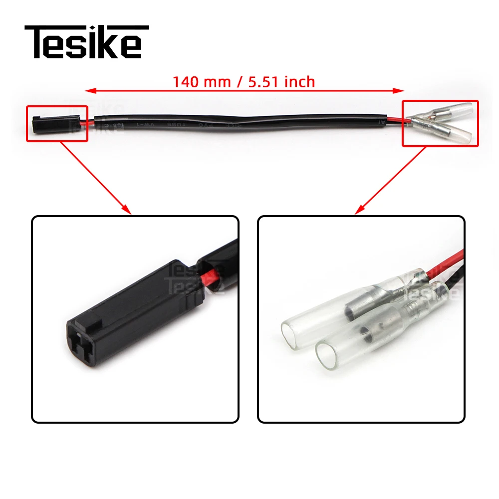 For Suzuki Turn Signal Wire Adapter Indicator Connectors Blinker Cable Plug SV650S SV1000 GSF Interface Motorcycle Accessories