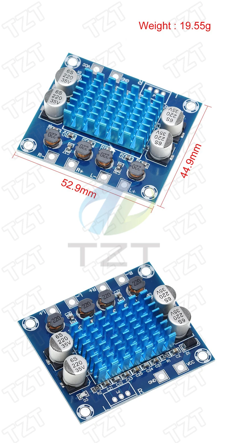 Bluetooth 4.2 TPA3110 15 W/30 W X 2 Dual Channel Digital Stereo audio power verstärker bord modul auto Für USB tragbare speake – Detail 13