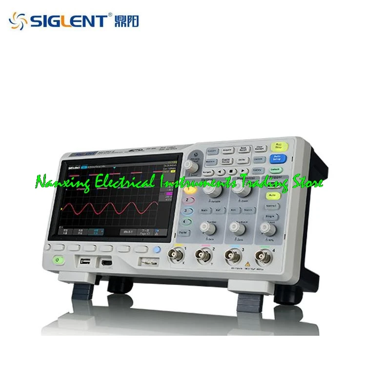 Fast arrival SIGLENT SDS1204X-E 200MHz Super Phosphor Oscilloscope SDS1104X-E 100MHz Oscilloscope  4Ch 1GS/s USB 7