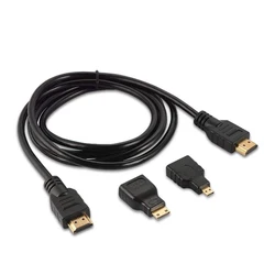 Adattatore Mini HDMI compatibile di alta qualità connettore Micro HDMI 1.5 metri cavo 4K HD adatto per PS3 HDTV DVD XBOX PC Pro