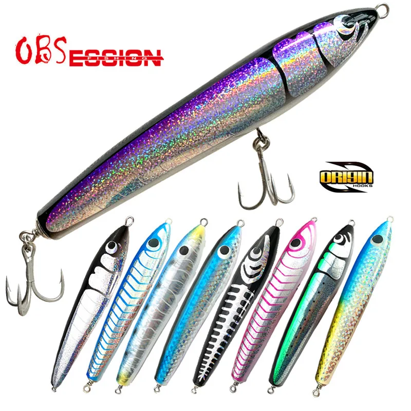 Señuelo Lápiz Gamma Madera – Topwater Arrastre Superficie Barco