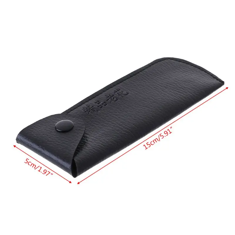 Reading Glasses Case Portable Outdoor Travel 360 Rotation Faux Leather Soft Protective Storage Lightweight Eyewear F25 21