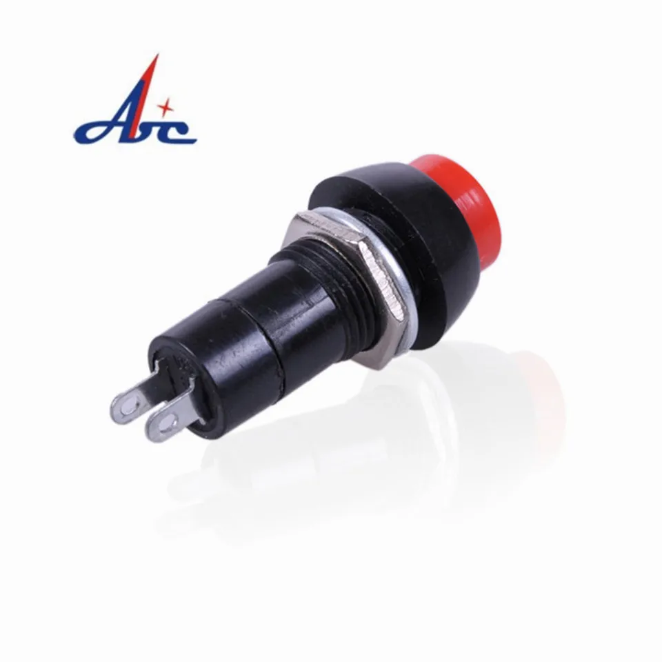 1PC PBS-11A PBS-11B 12mm self-locking Self-Recovery Plastic Push Button Switch momentary 3A 250V AC 2PIN 6Color