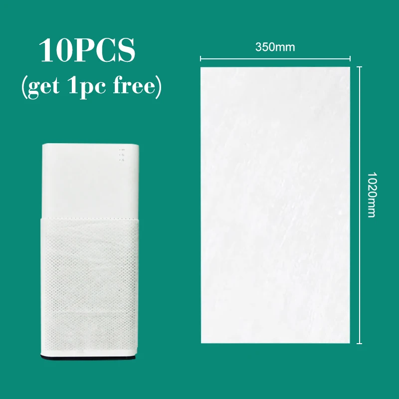 11PCS 1020x350mm Electrostatic cotton for xiaomi mi air purifier pro/ 1/ 2 universal brand air purifier filter Hepa filter