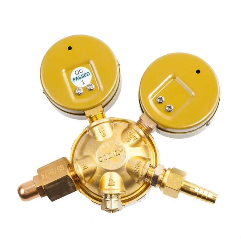 OBC-207 Nitrogen Gauge Pressure Reducing Valve Durable Anti-falling Nitrogen Regulator Nitrogen Energy-saving Pressure Reducer