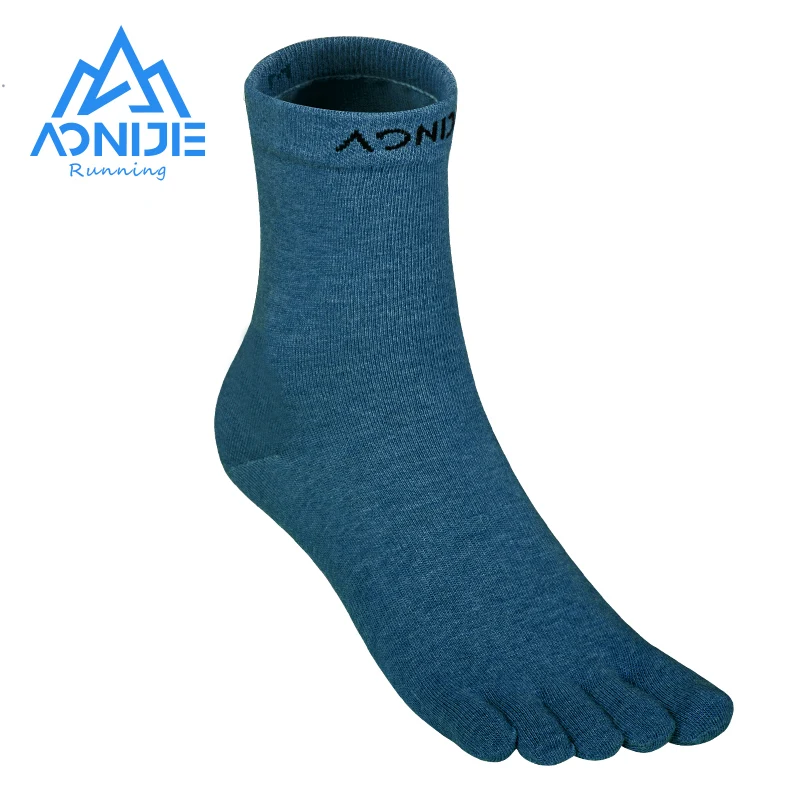 AONIJIE 2021 Toe Socks Original Weight Crew CoolMax Breathable Deodorant Women Yoga Deodorant Basketball Christmas Fitness Socks