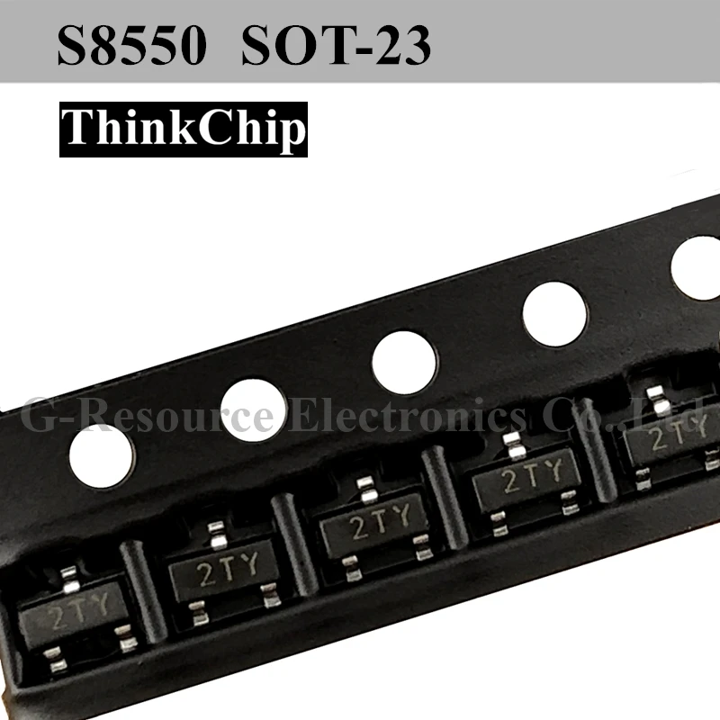 (100pcs) S8550/MMBT8550 SOT-23 (Marking 2TY) SMD PNP Signal transistor triode