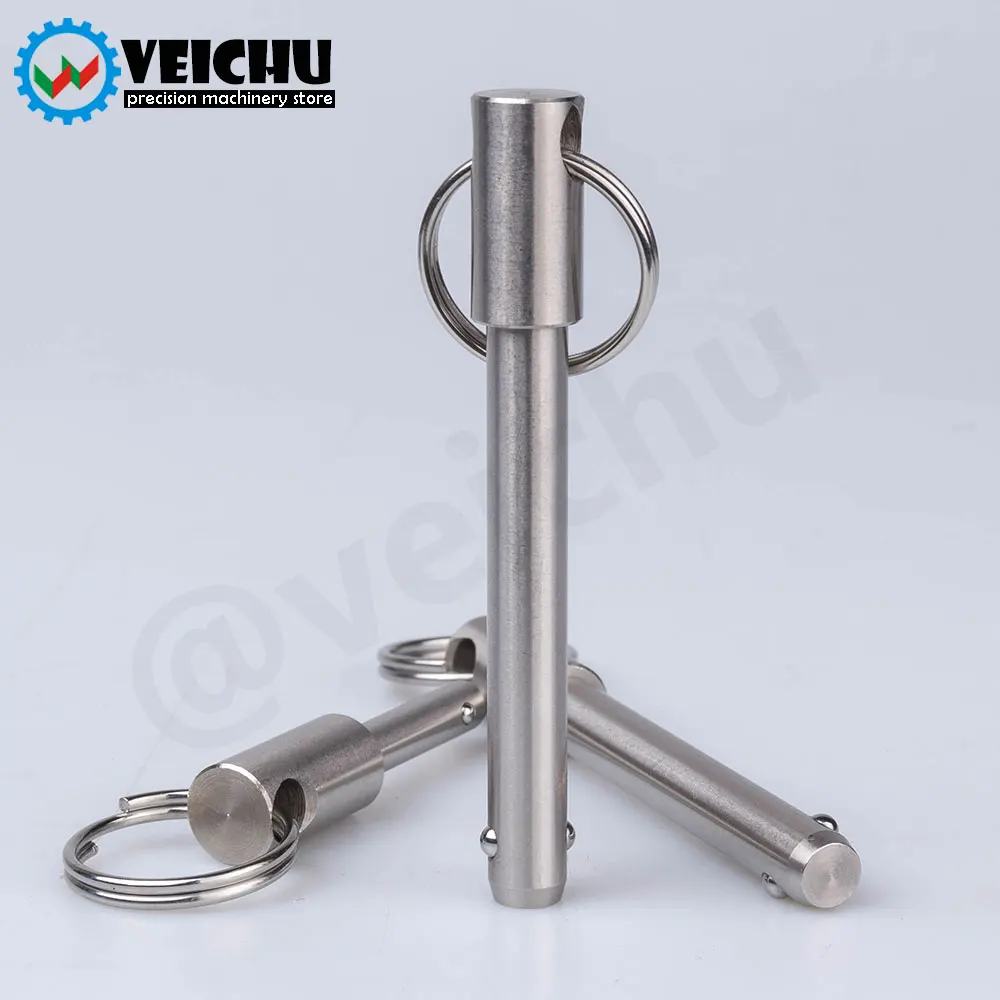 VCN115.1  1pcs  Stainless Steel Safety Pins Key Ring Ball Lock Pin For Quick And Easy Locking/Connection Of Parts And Tools