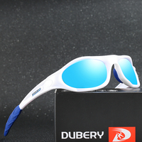 DUBERY Sports Sunglasses Polarized Colorful Mirror Lens Fashion Classic Shades Sun Glasses Lentes De Sol With Free Box