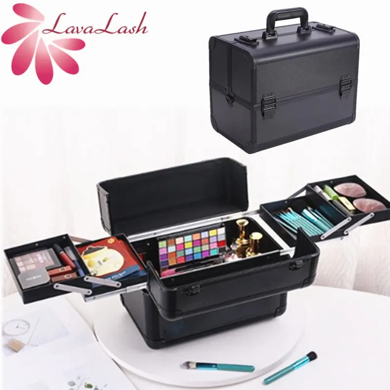 

Portable Professional Cosmetic Bag Suitcases For Cosmetics Large Capacity Eyelash Extension Nail Beauty Makeup Bags Box Case