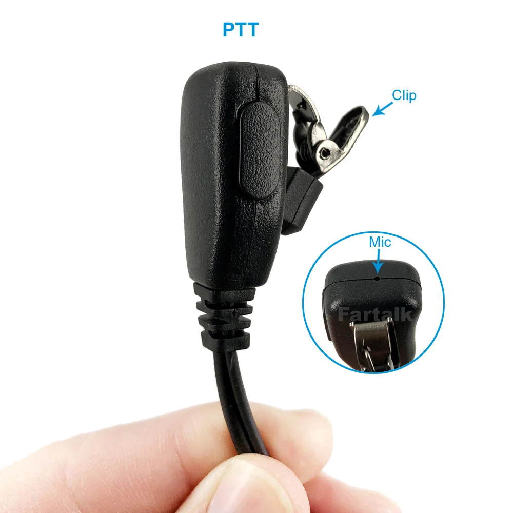 Earpiece Headset Mic For Motorola Radio DP2400 DP2600 XiR P6600 P6608 P6620 E8600 MTP3150 MTP3500 Two Way Radio Earphone