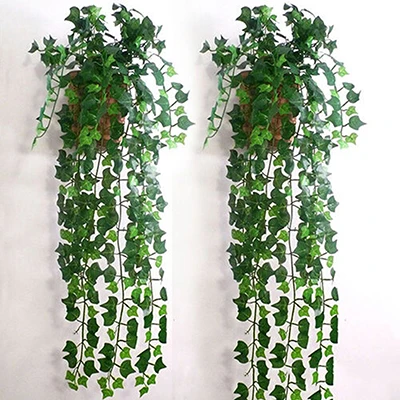 Hot Selling Fashion Cheap Wholesale Artificial Ivy Leaf Garland Plants Vine Fake Foliage Flowers Home Room Hotel Decoration