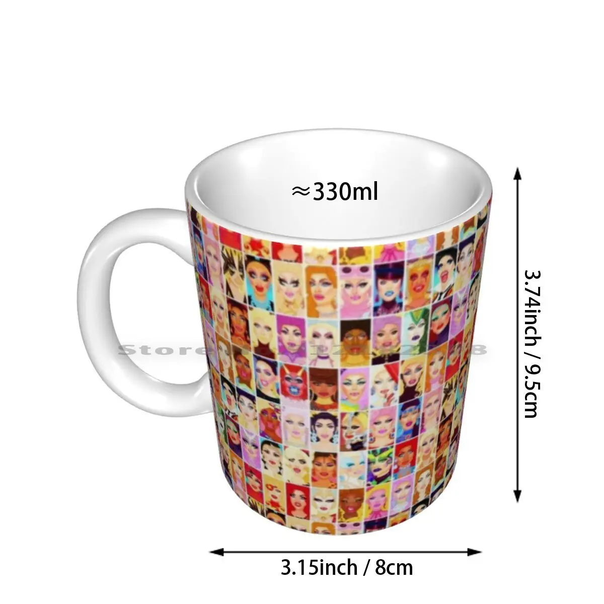 Drag Queen Royalty Ceramic Mugs Coffee Cups Milk Tea Mug Rpdr Drag Queen Rupauls Drag Race Gay Lgbt Rupaulsdragrace Rupauls