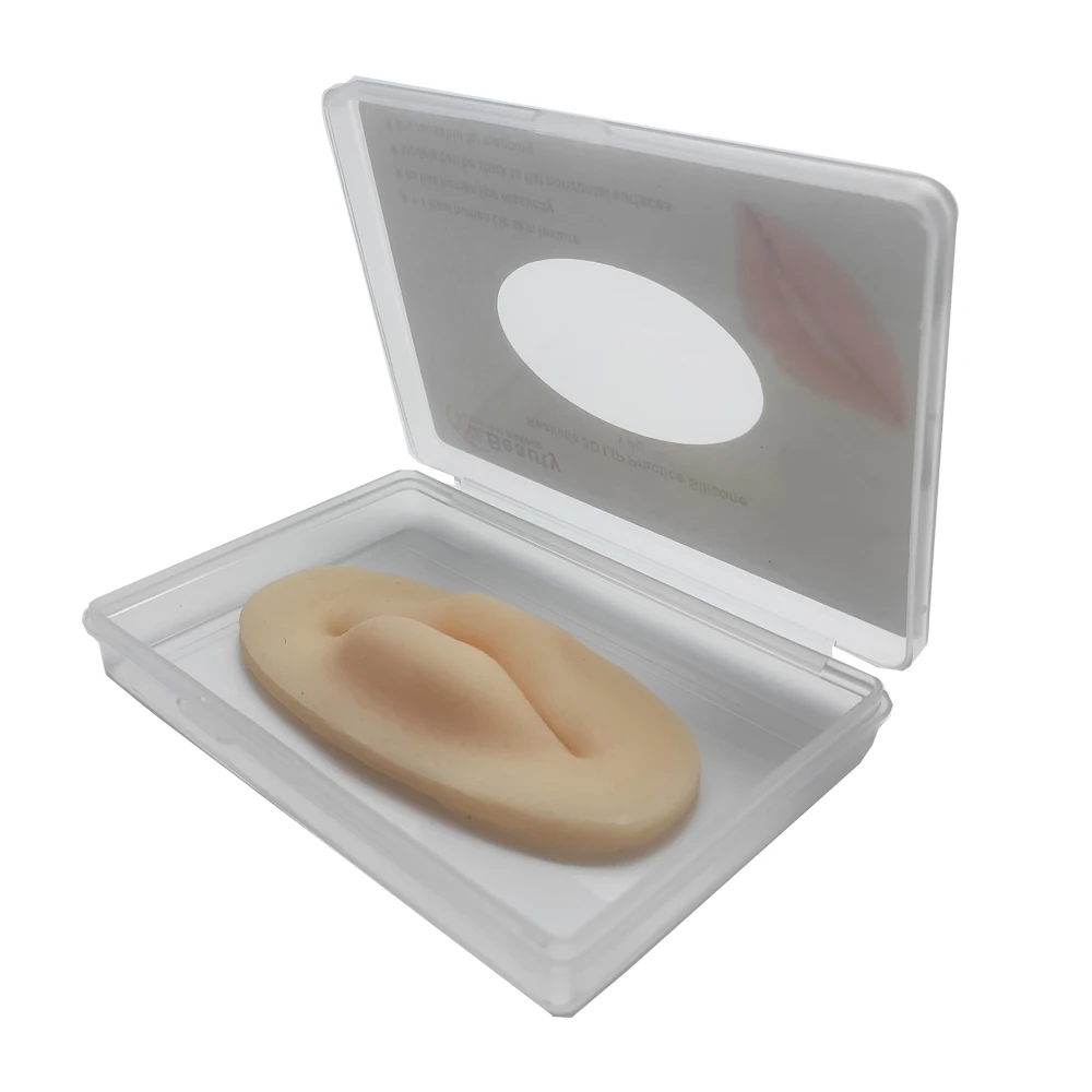 Peau de silicone pour lèvres 3D pour artistes maquilleurs en continu, élasticité de la lèvre humaine, accessoires d'entraînement au microblading, meilleure pratique