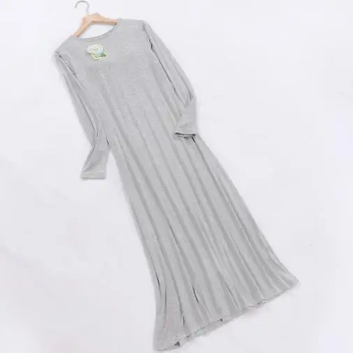 New Modal Cotton Night Dress Women Long Sleeve Spring Autumn Sleepwear Loose Ladies Homewear Nightgowns Nuisette Femme M-2XL