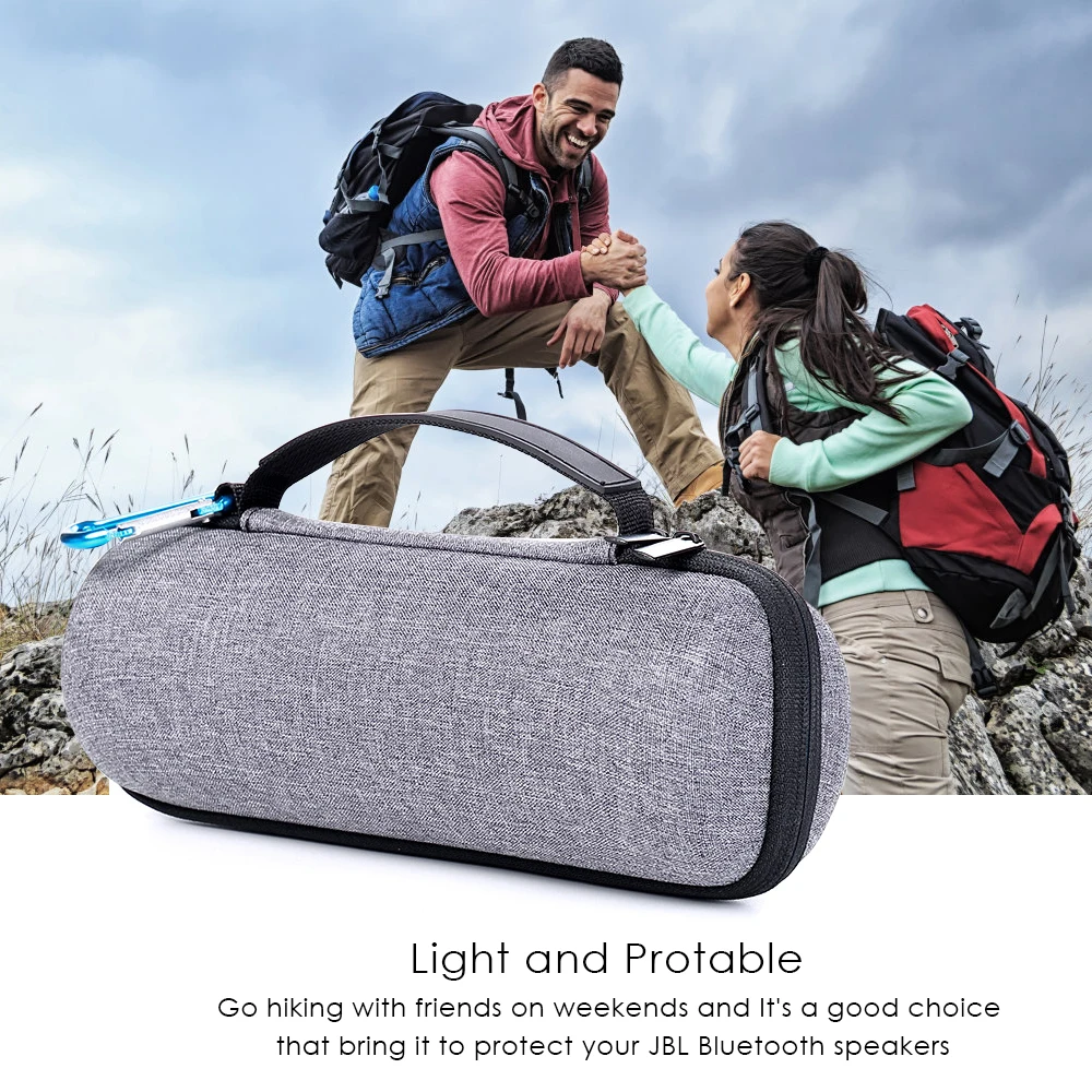 حافظة تخزين مقاومة للصدمات EVA حافظة للسفر JBL Flip 3 Flip 4 سمّاعات بلوتوث مع منظم ملحقات مكبر الصوت