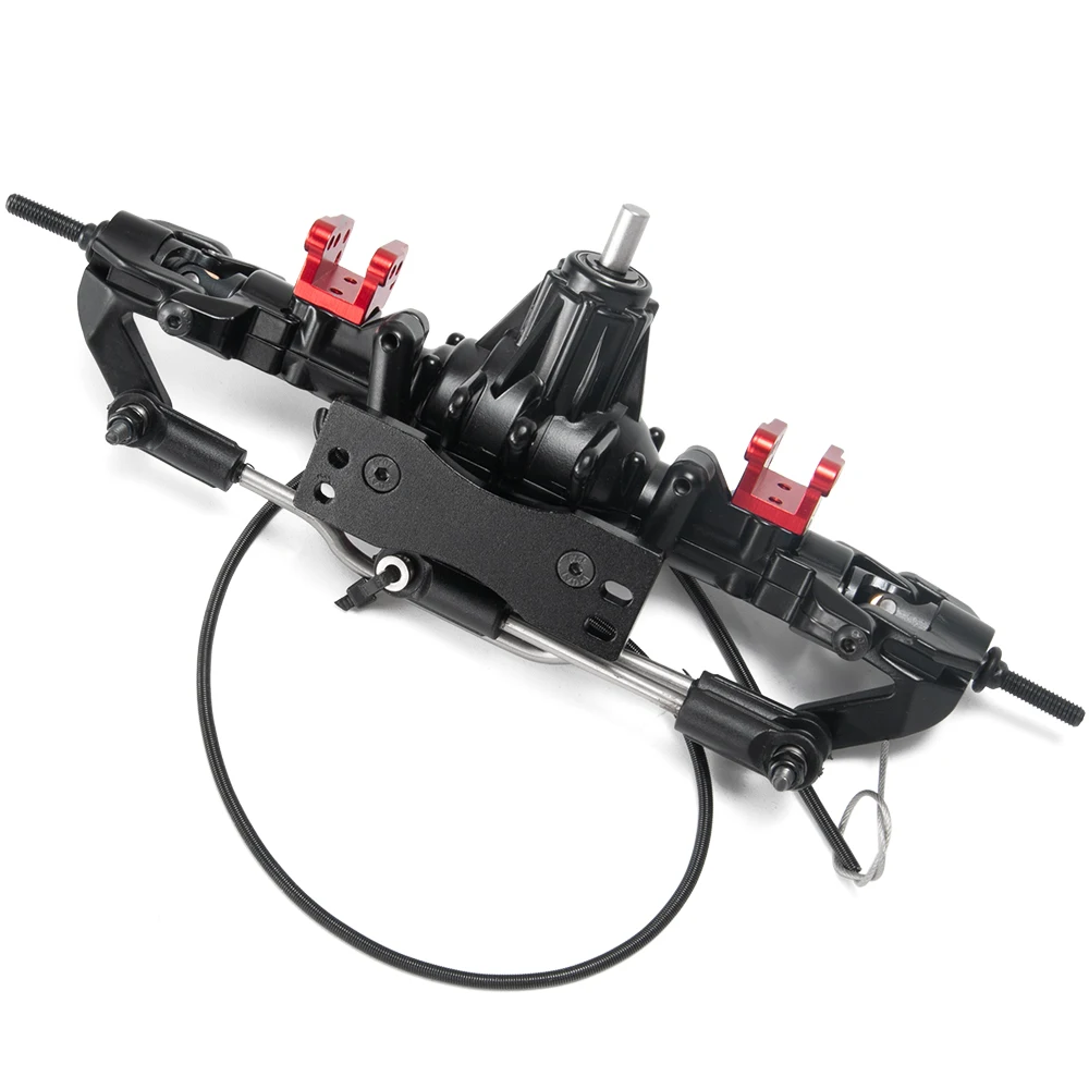 AXSPEED RC Car Axle Aluminum Alloy Front Rear Axle with Differential Lock for 1/10 RC Crawler D90 TF2 Upgrade Parts