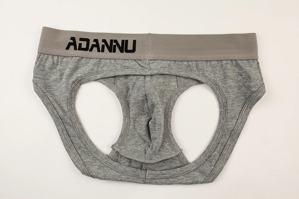 ADANNU Brand Sexy Underwear Men Jockstrap Breathable Comfortable Underpants Male Panties Cueca Tanga Men\'s Thongs Open Backless