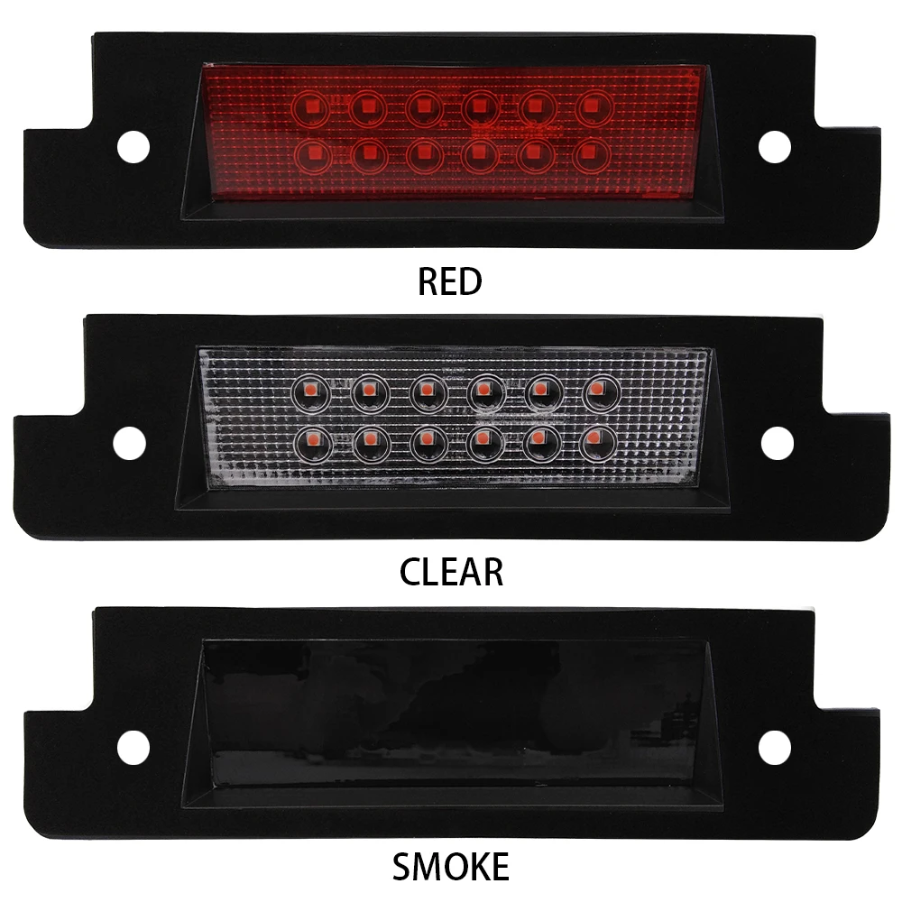 

Direct Fits For Land Rover Defender 90/110/XS 1997-2006 Brilliant Red High-Mount Rear Led Third Brake Stop Tail Light Lamp