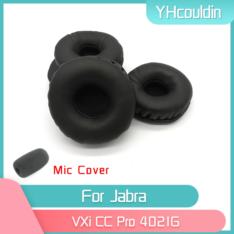 YHcouldin Earpads For Jabra VXi CC Pro 4021G Headphone Accessaries Replacement Wrinkled Leather