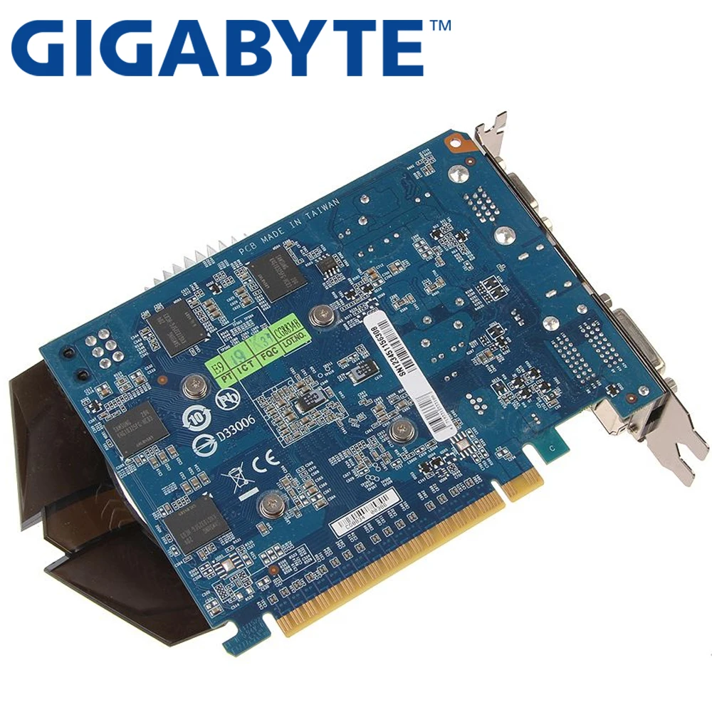 Видеокарта GIGABYTE GT 630 1 ГБ GV-N630-1GI D3 128 бит GDDR3 видеокарты для nVIDIA Geforce GT630 1G HDMI Dvi VGA карты б/у
