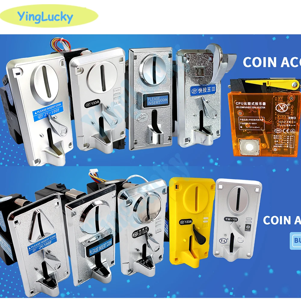 Coin Acceptor CPU Comparable Arcade Video Games Electronic Vending Machine Part Multi Use Select Massage Chair Collect with wire