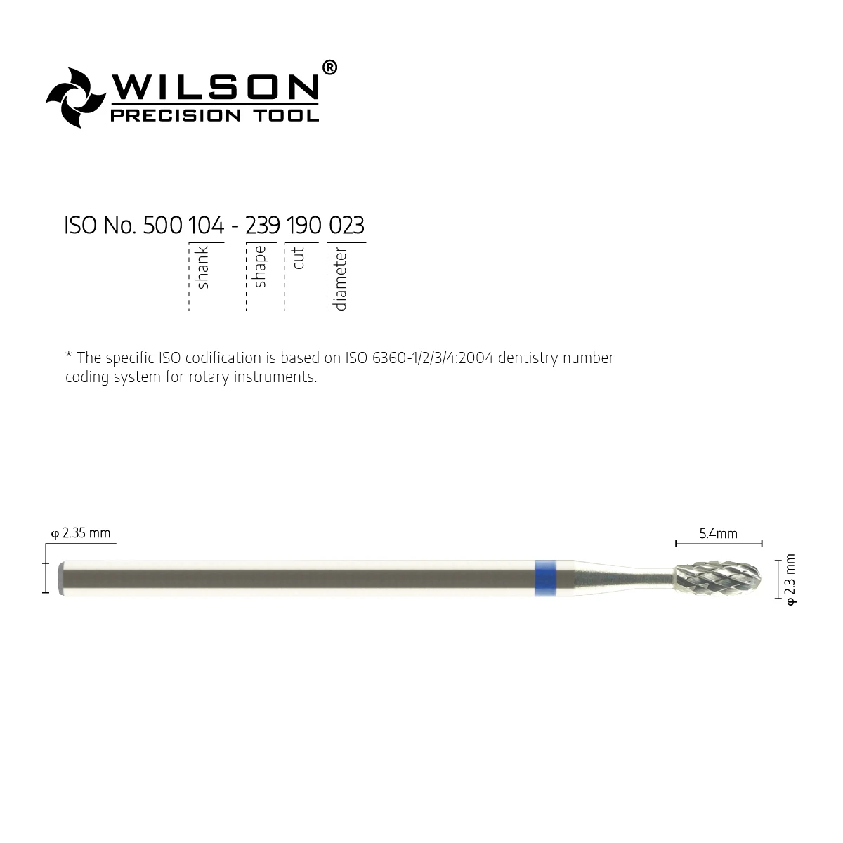 WilsonDental Burs 5000335 Tungsten Carbide Dental Tools for Trimming Plaster/Acrylic/Metal