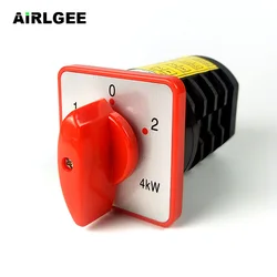 HZ5D-20/4.M08 Latching 380V 20A 4KW 16 Terminals 3(1-0-2) Position 4 knots Motor Control Cam Combination Changeover Switch